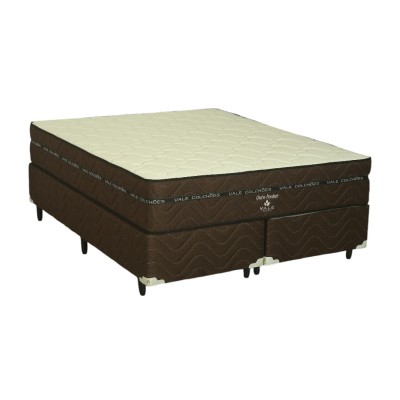 CONJUNTO CAMA BOX QUEEN OURO POCKET 138X188X60 COD 242.250,242.249